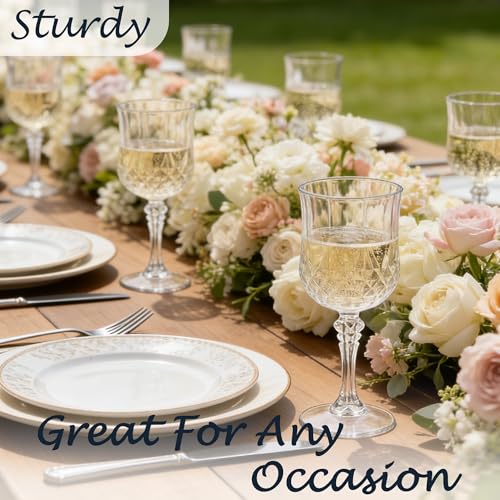 48Pack Plastic Wine Glasses (48 Count)