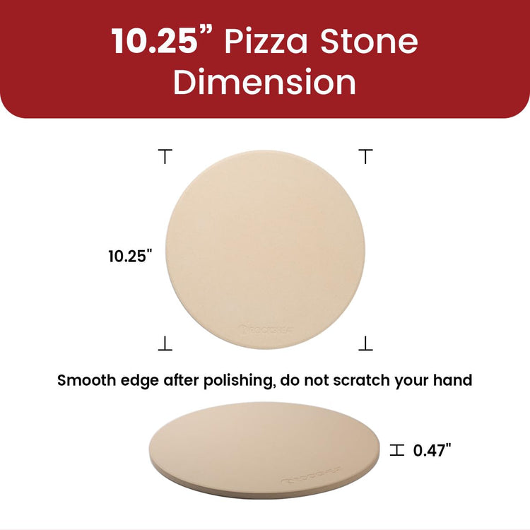 K ROCKSHEAT 10.25 Inch Pizza Stone for Grill