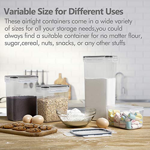 Airtight Food Storage Containers Set (Tall, Large, Medium, Small)