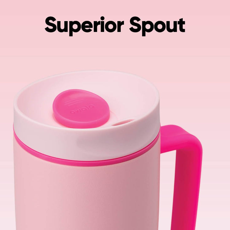 SmoothSip Slider Stainless Steel Insulated Travel Mug with Handle