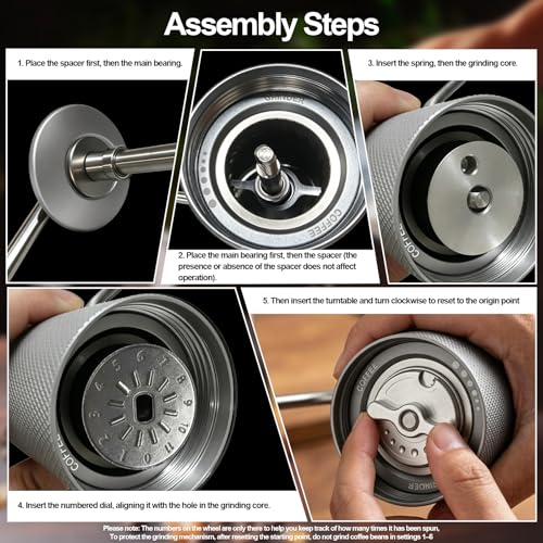 Manual Coffee Grinder (Style A-White)
