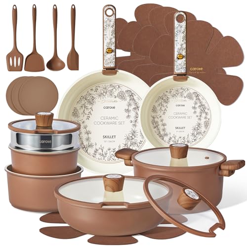 25pcs Ceramic Cookware Sets