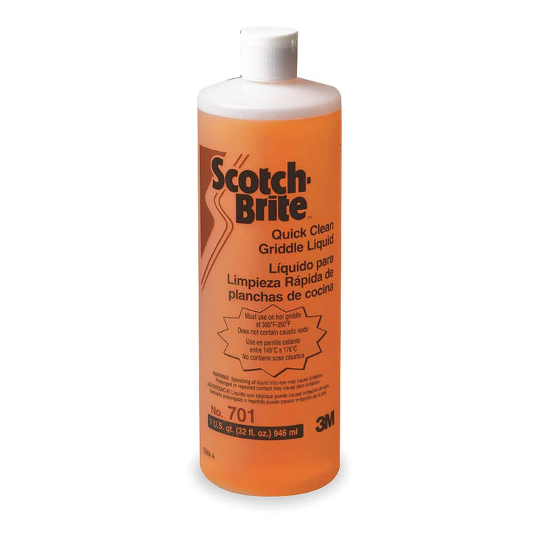 H-701 Scotch-Brite Griddle Cleaning, 32OZ, Quick Clean Liquid, 4 Quarts (128 Fl Oz)