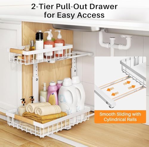 Under Sink Organizer (Small-1-Pack / White)