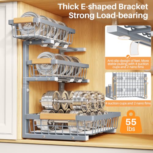 Under Sink Organizer (1-Pack / Grey)