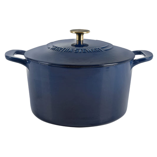 Gatwick 7 Quart Enamel Cast Iron Dutch Oven Pot with Lid