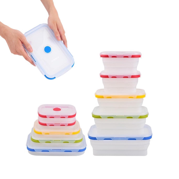 Collapsible Food Storage Containers with Lids (5 Count)