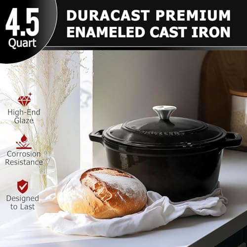 4.5 QT Enameled Cast Iron Dutch Oven