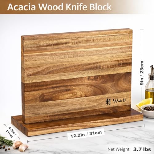 Damascus Knife Block Set