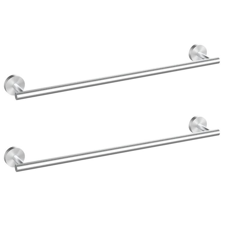 2 Pieces Brushed Nickel Bathroom Towel Bar