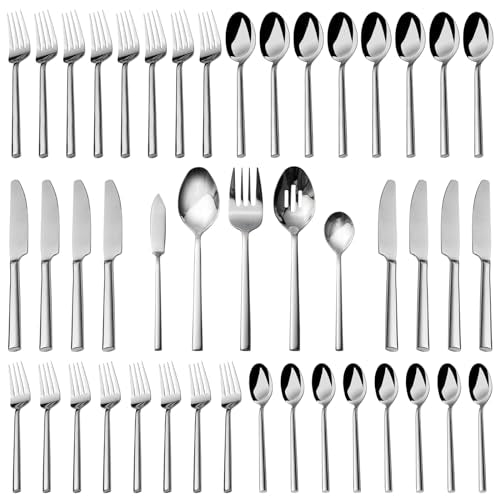 Potter 45 Piece Forged Stainless Steel Flatware Set Cutlery Set (11.25 Count)