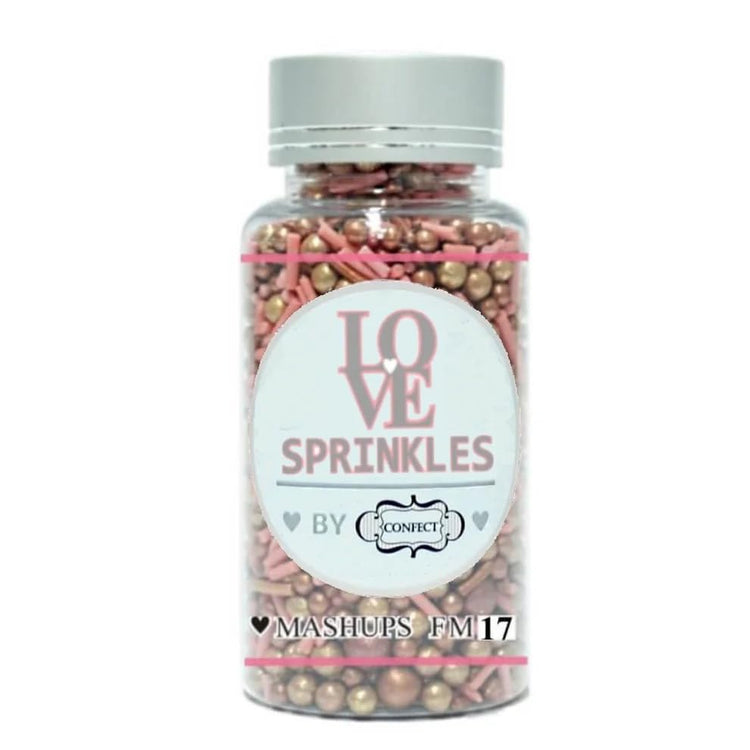 Pink and Gold Edible Sprinkle Mix