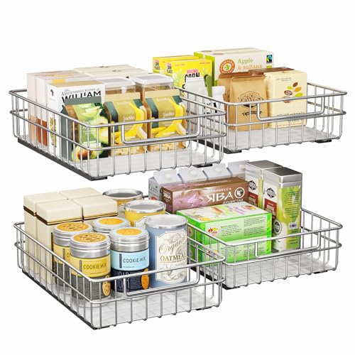 Pull out Cabinet Organizer ((9.8"W x 16.5"D x 4.7"H))