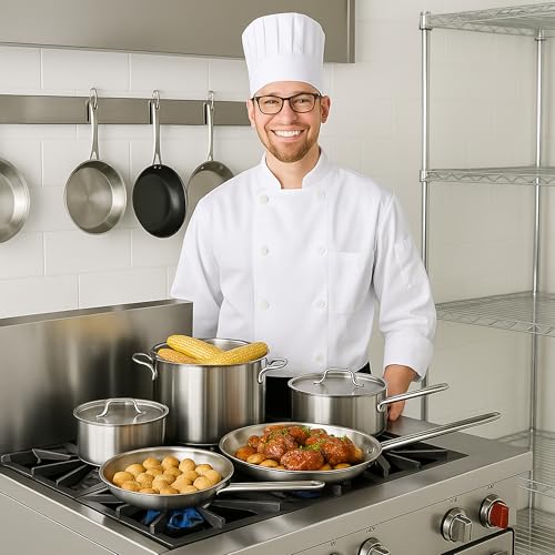 Stainless Steel Cookware Set (8 Count)