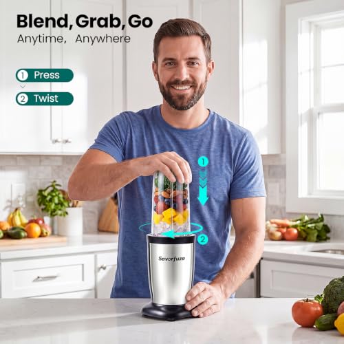 Smoothie Blender Grinder Combo (Black Silver)