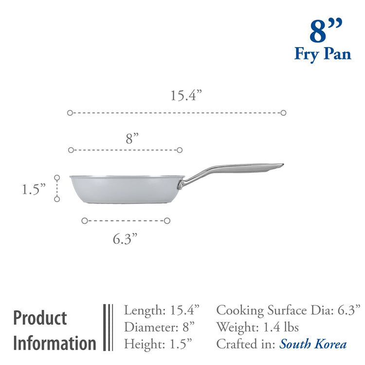 CeraTerra 8 inch Ceramic Frying Pan