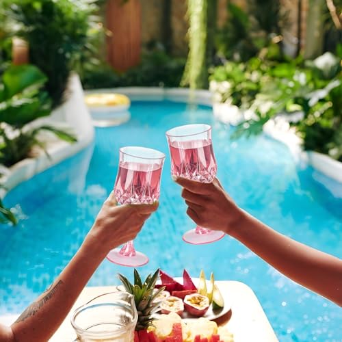 7OZ Plastic Wine Glasses (24 Count)