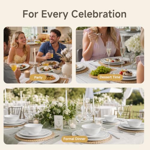 Handmade Stoneware Dinnerware Set (Artisan Ivory / service for 6)