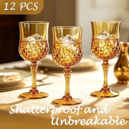 12Pack Plastic Wine Glasses (12 Count)