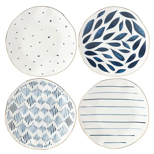 Blue Bay Porcelain Dessert Plates (Dessert Plates, Set of 4)