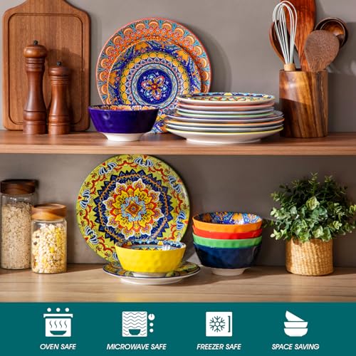18 Pieces Plates and Bowls Set (Service for 6 (18 PCS))
