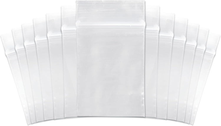 SNL | 3" X 4" - 2 MIL - 1,000 Bags | Small | Strong | Zipper Lock Reclosable, Clear, Disposable, Plastic Bags, For Food and Storage