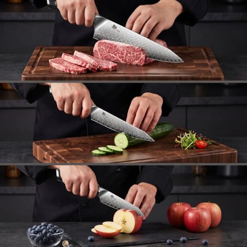3 PCS Damascus Knife Set (3 Count)