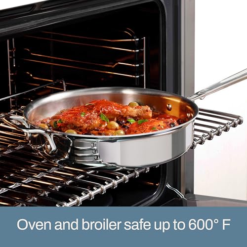 D3 Stainless Steel 4 Qt Sauté Pan with Lid
