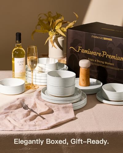 Stoneware Dinnerware Sets (24 Count)
