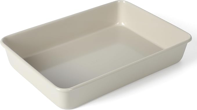 Martha Stewart Gallen 13 x 9 Inch Rectangular Nonstick Carbon Steel Cake/Baking Pan- Cool Grey (Pack of 6)