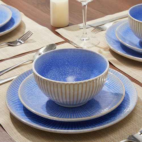 Ceramic Dinnerware Sets for 4 (12 Count)