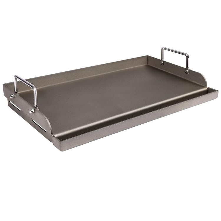Cast Iron Griddle for Gas Grill Flat Top Griddle Insert for Outdoor Gas Grill