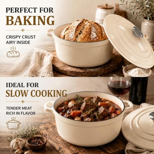 Enameled Cast Iron Dutch Oven Set