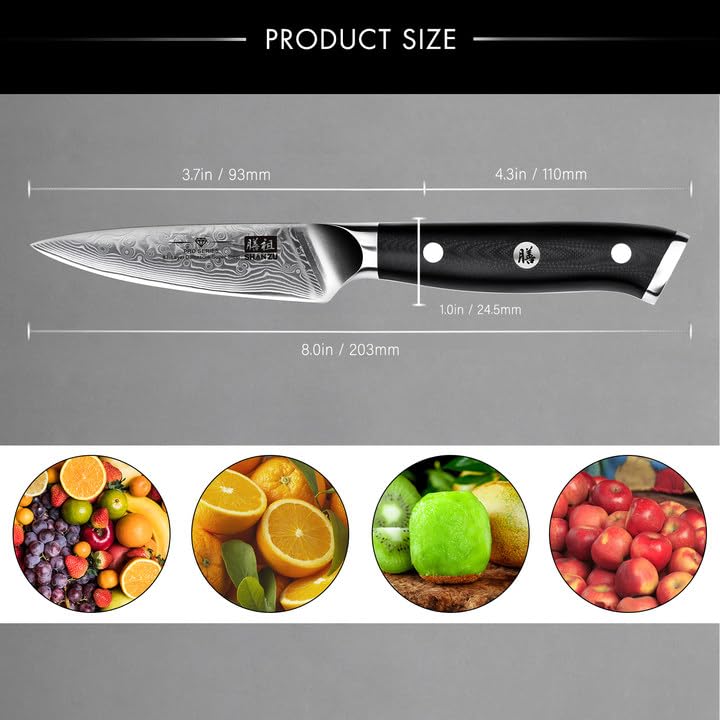 4 In Damascus Paring Knife