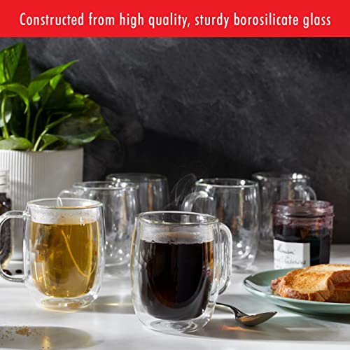 Sorrento Plus 8 (12.2 Ounces / Double-Wall Glass Coffee Mug Set)