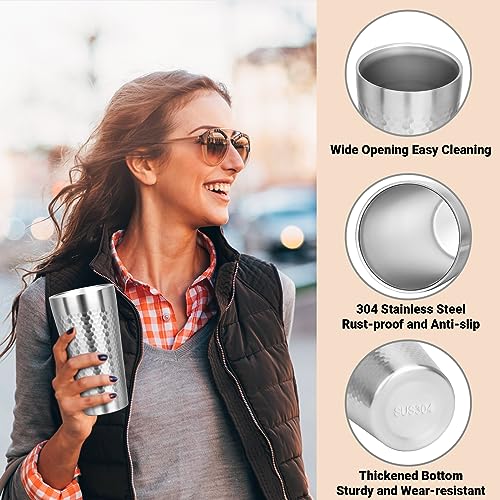 Metal Cup 19 oz Insulated Tumbler (diamond-patterned / 19oz,4pcs)