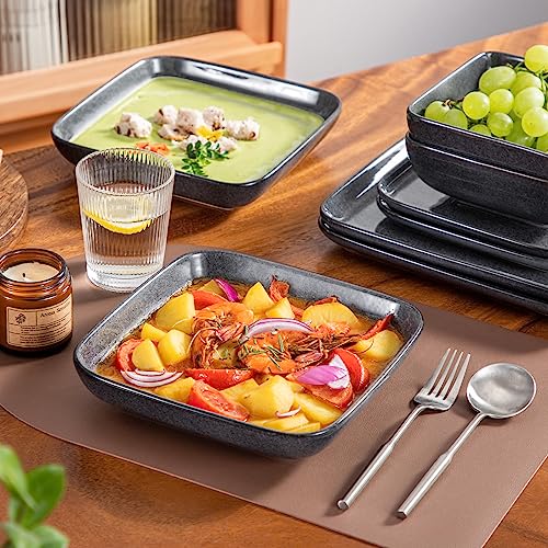 Stern Gray Dinnerware Set for 4 (Gray / Service for 4 (16 Pcs))