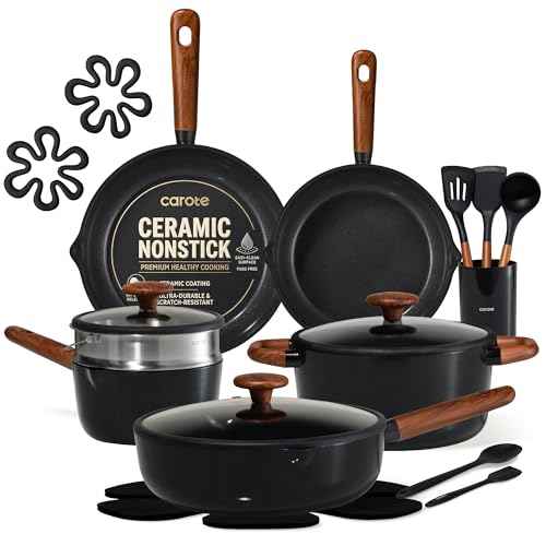 21pcs Ceramic Cookware Set