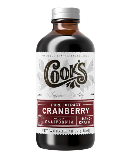 Cook's, Cranberry Extract for Breads, Muffins, Jellies, Jams, Sauces, Beverages, 4 oz - Nestoria