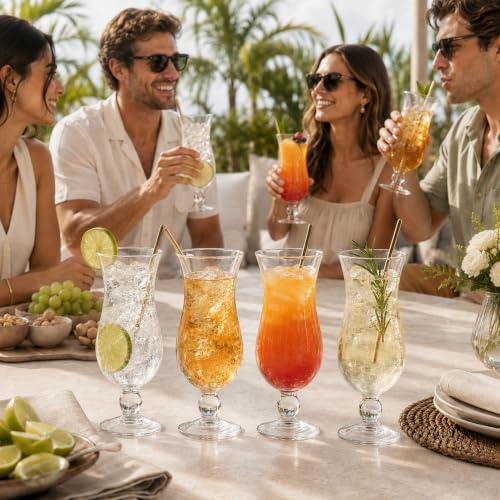 6 Pack Hurricane Glass (6 Count)