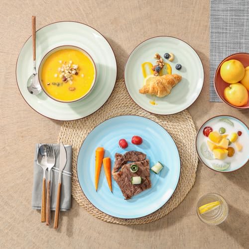 Ceramic 16 Pieces Dinnerware Set (Gradient Color / 16 Pieces)