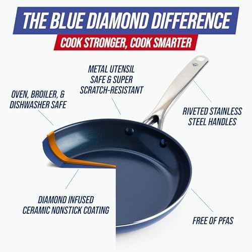10 Piece Ceramic Nonstick Cookware Pots & Pans Set