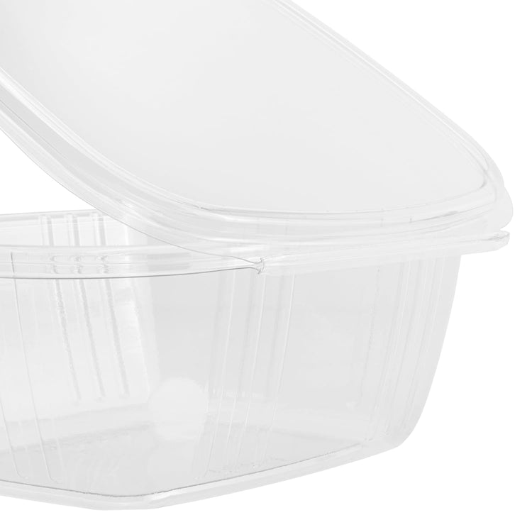200 Count Clear PET Hinged Deli Take Out Containers