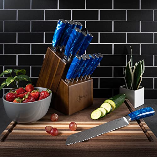 SENKEN 16 Piece Knife Block Set (16 Count)