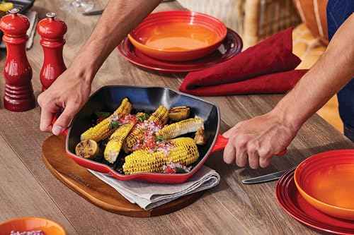 Enameled Cast Iron Square Skillet Grill