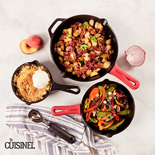 Cast Iron Skillets Set (6"+8"+10")