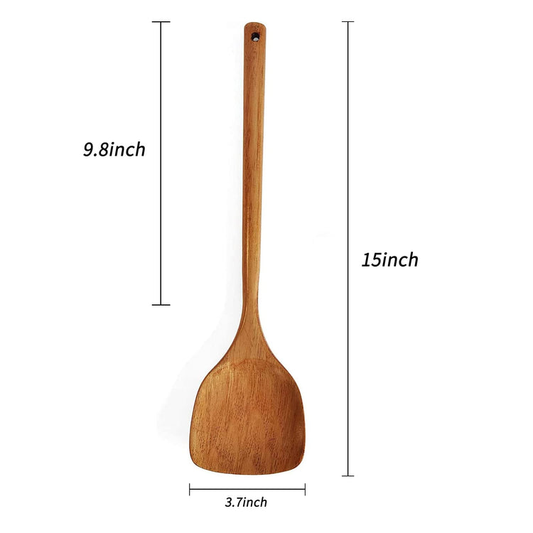 Wooden Spatula with Long Handle for Cooking Kitchen Cookware