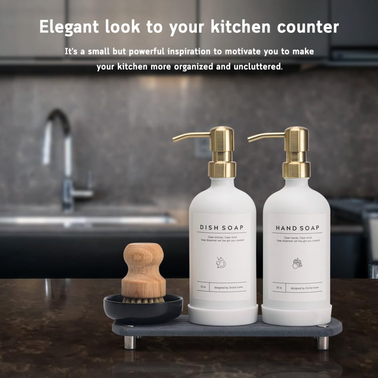 Luxury] Kitchen Soap Dispenser Set