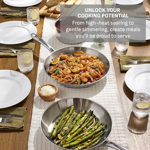 Gourmet 15 Piece Stainless Steel Pots and Pans Set