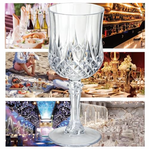 7OZ Plastic Wine Glasses (24 Count)